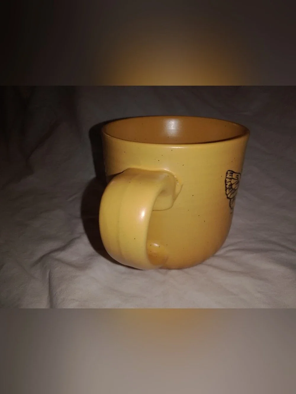Stoneware Honey Bee Illustration Coffee Mug Cup 3 7/8